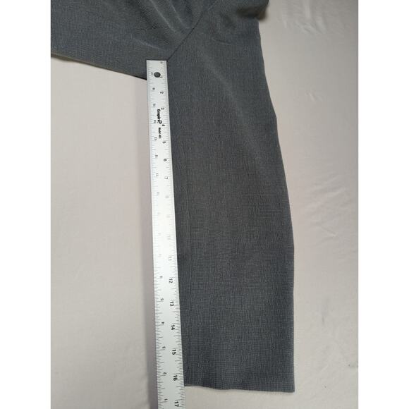 Kasper ASL Womens Blazer Gray Size 14 Career Workwear Jacket Polyester Rayon - Picture 6 of 8